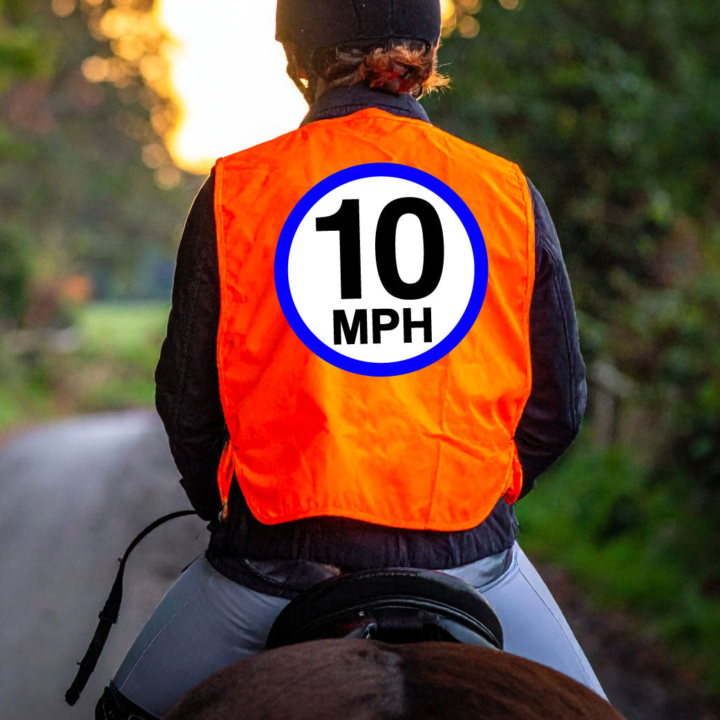 High Visibility Hi Vis Equestrian Reflective Vest Tabard Waistcoat 10MPH hi-viz