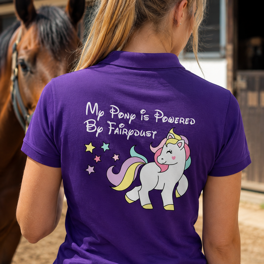 Powered By Fairydust Equestrian Polo Shirt