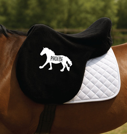 Personalised Fleece Saddle Cover - Shire Design