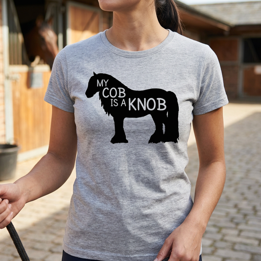 My Cob Is A Knob | Funny Cob Horse T-Shirt & Polo Shirt