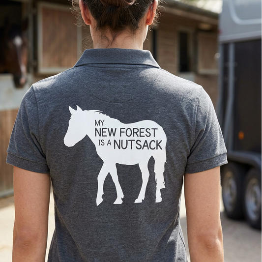 My New Forest Is A Nutsack | Funny New Forest Pony T-Shirt & Polo Shirt