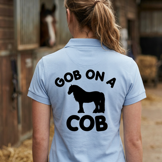 Gob on a Cob | Funny Horse Riding T-Shirt & Polo