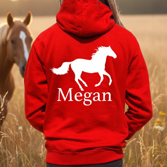 Personalised Cantering Equestrian Hoodie