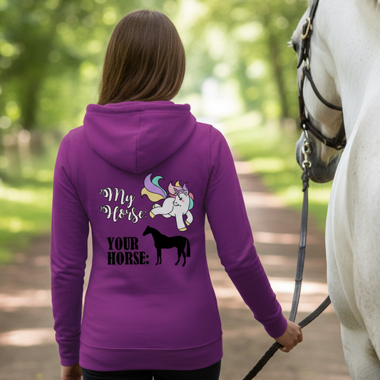 My Horse V Your Horse Equestrian Hoodie