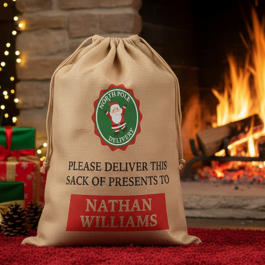 Personalised Christmas Sack - North Pole Delivery