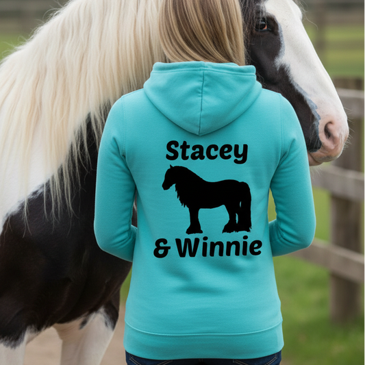 Personalised Welsh Cob Equestrian Hoodie – Custom Name Horse Lover Gift