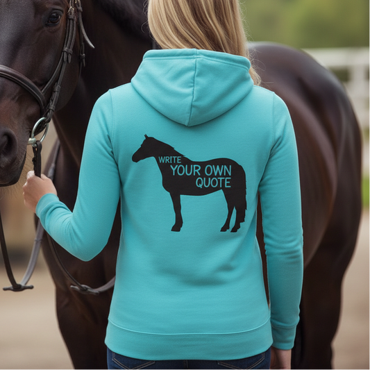 Write Your Own Funny/Rude Equestrian Hoodie