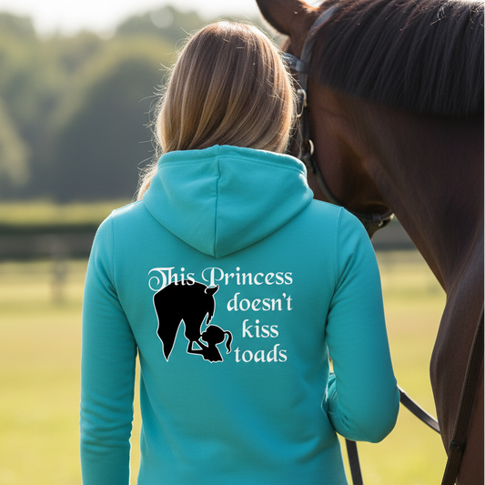 Princesses Don't Kiss Toads Equestrian Hoodie