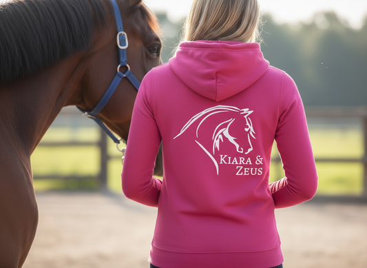 Personalised Abstract Horse Head Equestrian Hoodie