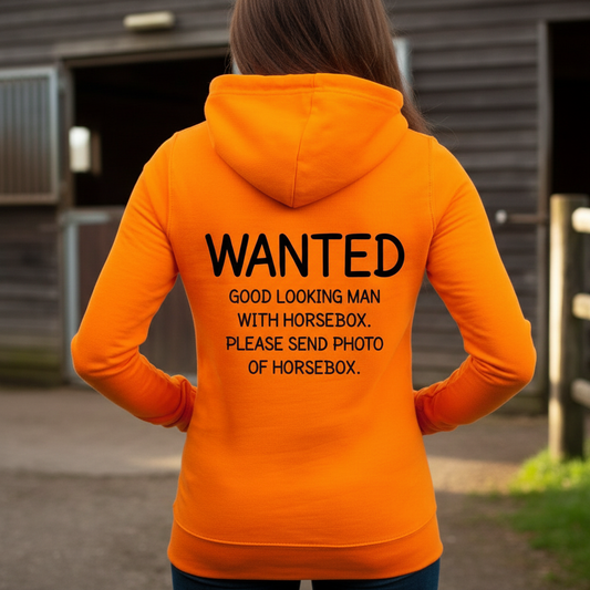 WANTED Funny Equestrian Hoodie