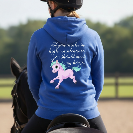 High Maintenance Funny Equestrian Hoodie