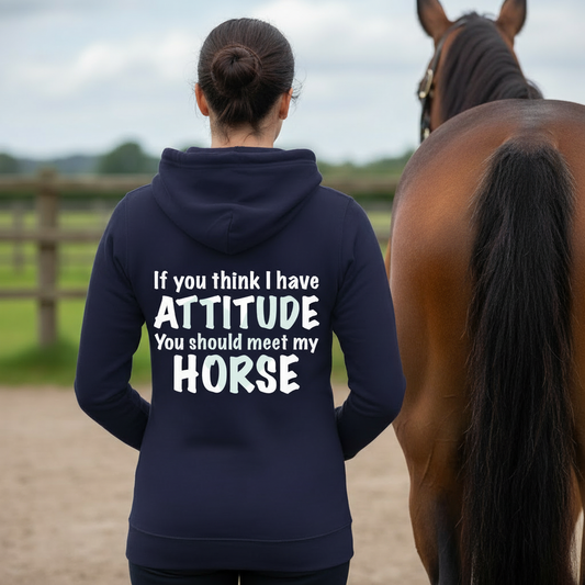 If You Think I Have Attitude Funny Equestrian Hoodie