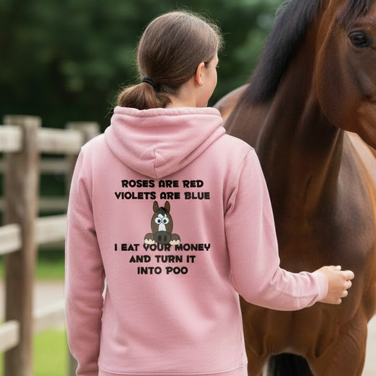 Roses Are Red Funny Equestrian Hoodie