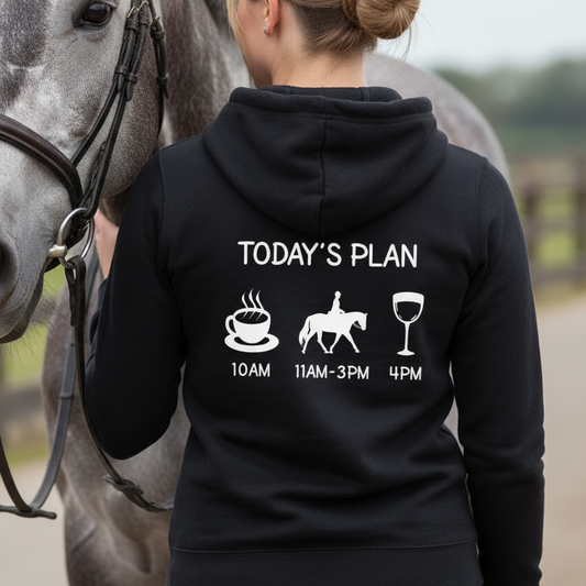 Today's Plan Funny Equestrian Hoodie