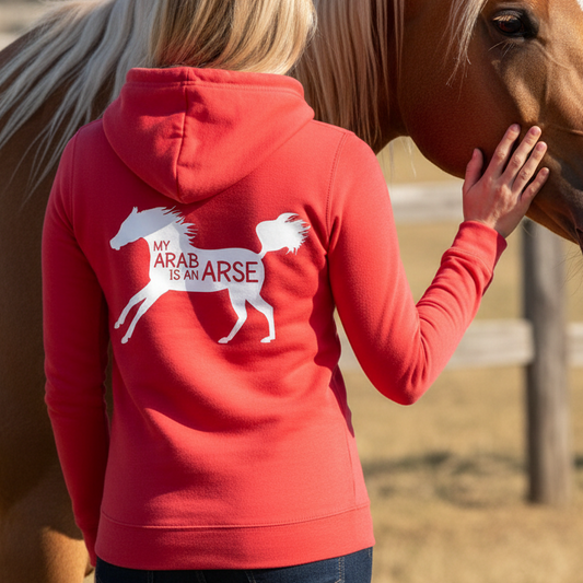 My Arab Is An Arse Funny Equestrian Hoodie