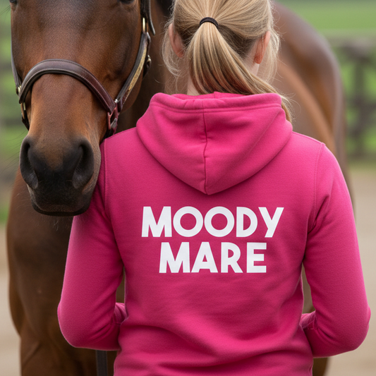 Moody Mare Funny Equestrian Hoodie