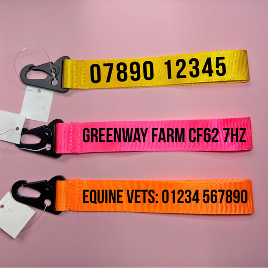Personalised Equestrian Emergency Safety Saddle ICE Clip Horse Riding