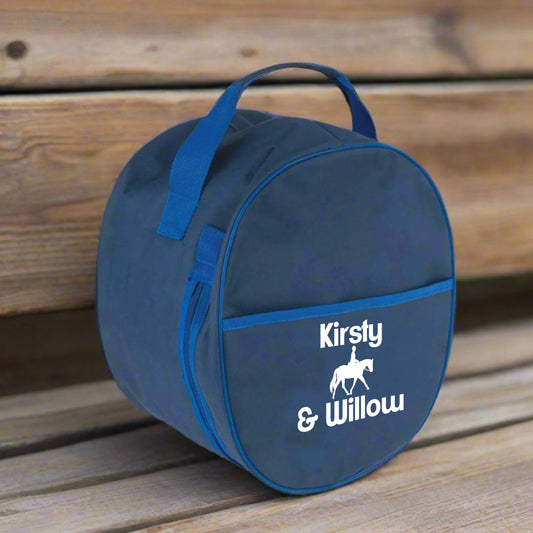 Personalised Equestrian Hat Bag - Dressage Design