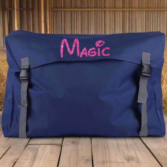 Personalised Equestrian Horse Stable Storage Bag Tidy - Magical Design