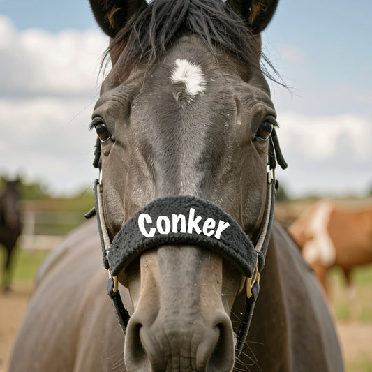 Personalised Anatomical Headcollar And Leadrope Set - Marker Design