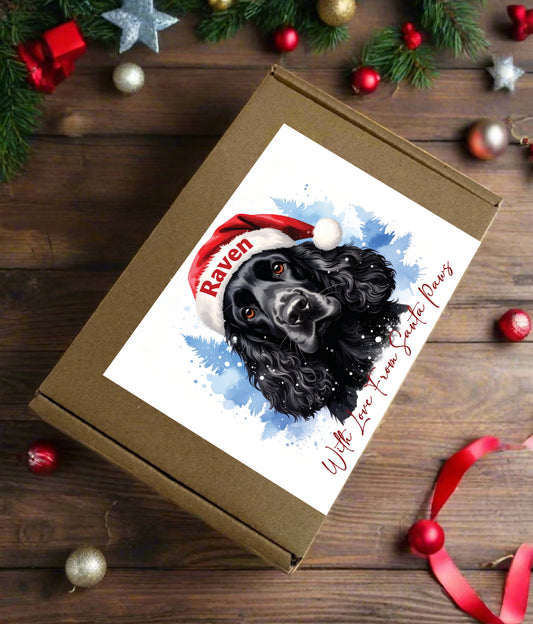 Any Dog Breed – Personalised Christmas Dog Treat Box – Festive Puppy Treats – Dog Xmas Gift Box – Dogs Christmas Present