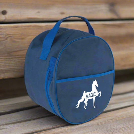 Personalised Equestrian Hat Bag - Saddlebred Design