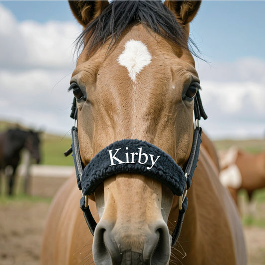 Personalised Anatomical Headcollar And Leadrope Set - Standard Design