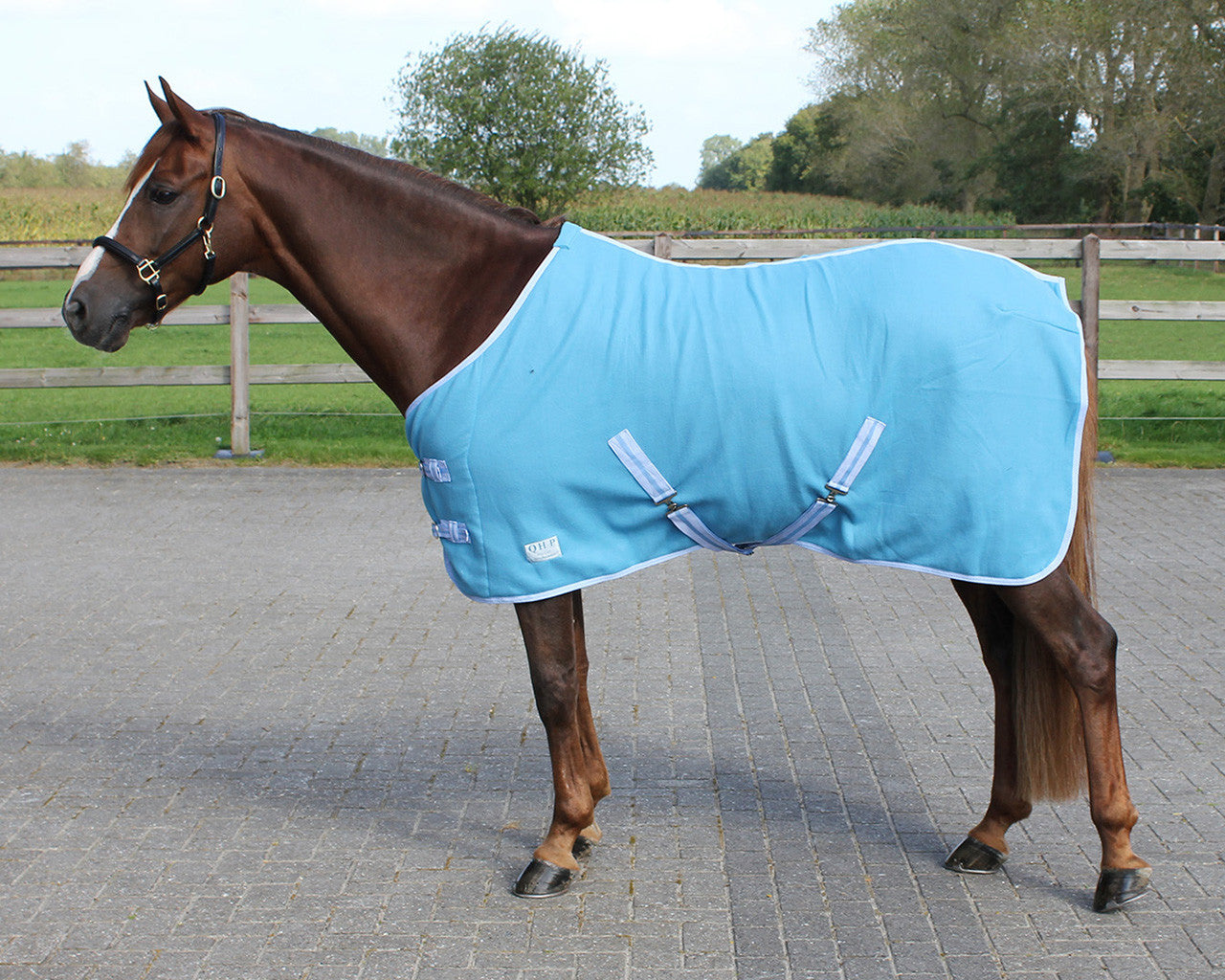 Personalised Equestrian Horse Pony Fleece Rug Cooler - Jumping Style