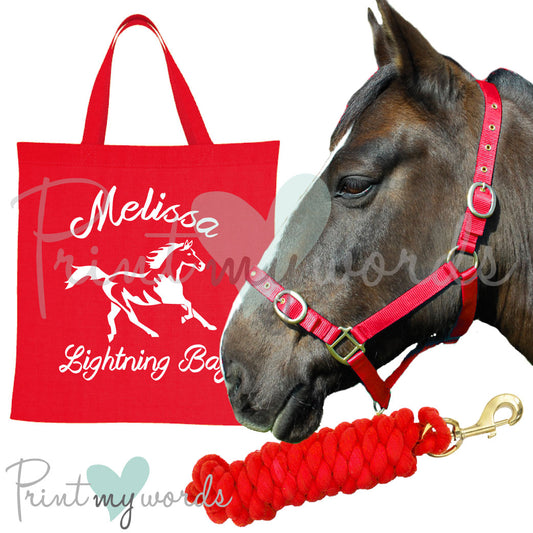 'Alexa' Personalised Matching Equestrian Set - Abstract Design