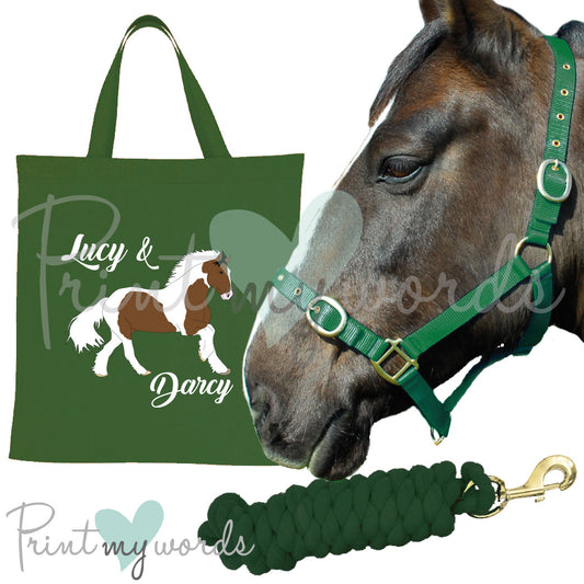 'Alexa' Personalised Matching Equestrian Set - Heavy Horse Design