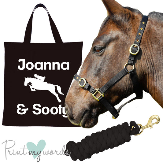 'Alexa' Personalised Matching Equestrian Set - Jumping design
