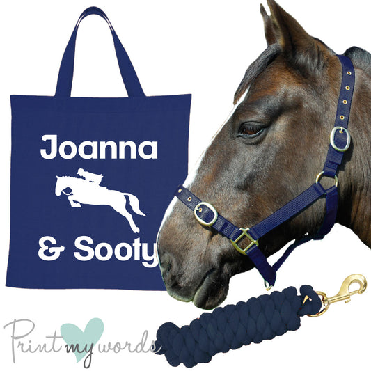 'Alexa' Personalised Matching Equestrian Set - Jumping design