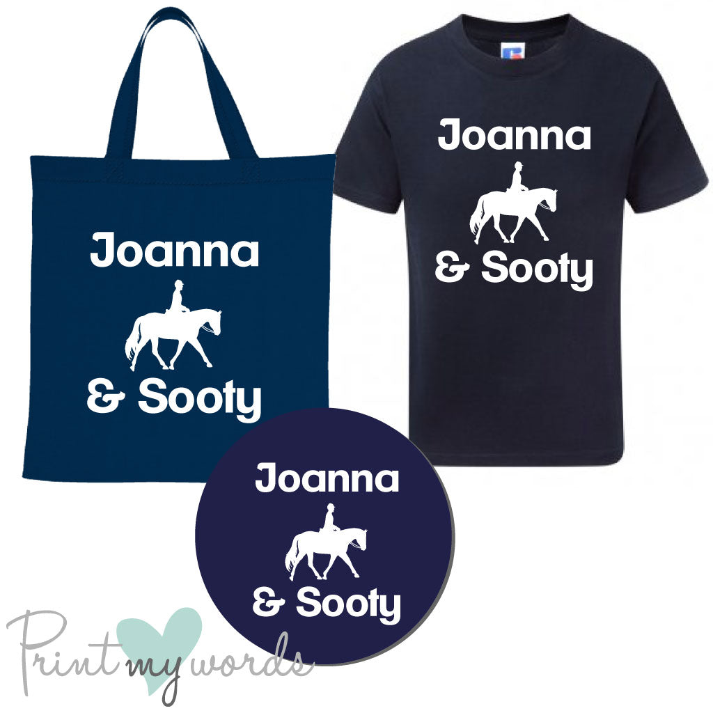 'Bexley' Children's Personalised Matching Equestrian Set - Dressage Design