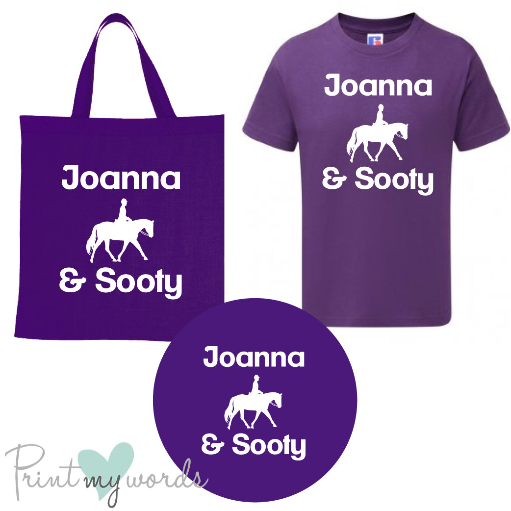 'Bexley' Children's Personalised Matching Equestrian Set - Dressage Design