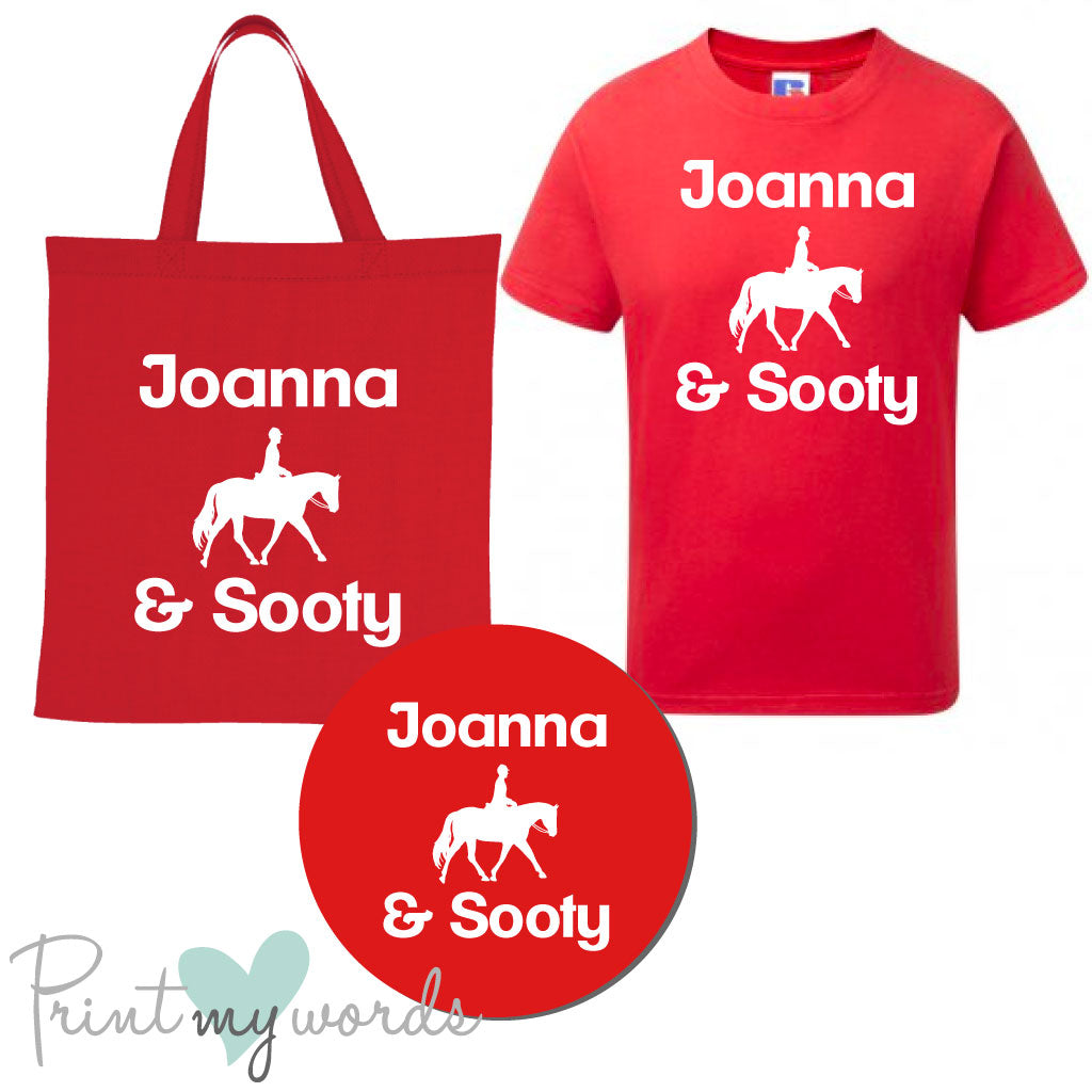 'Bexley' Children's Personalised Matching Equestrian Set - Dressage Design