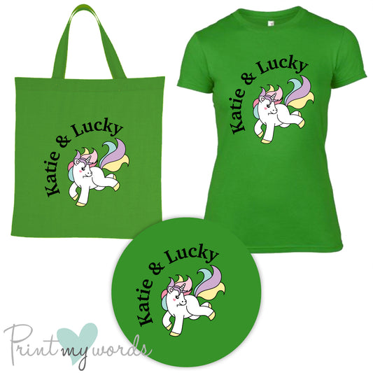 'Bexley' Ladies Personalised Matching Equestrian Set - Unicorn Design