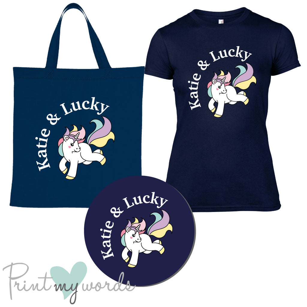 'Bexley' Ladies Personalised Matching Equestrian Set - Unicorn Design