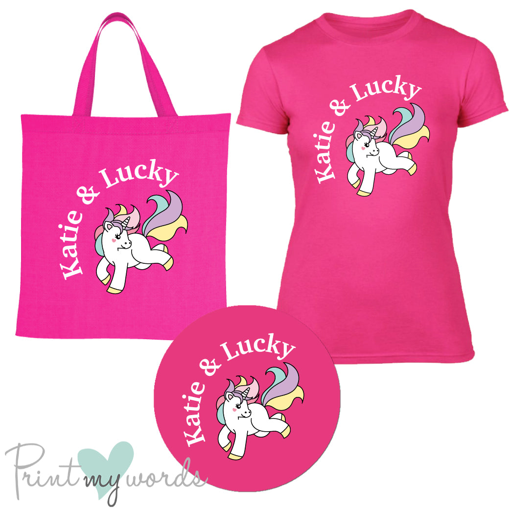 'Bexley' Ladies Personalised Matching Equestrian Set - Unicorn Design