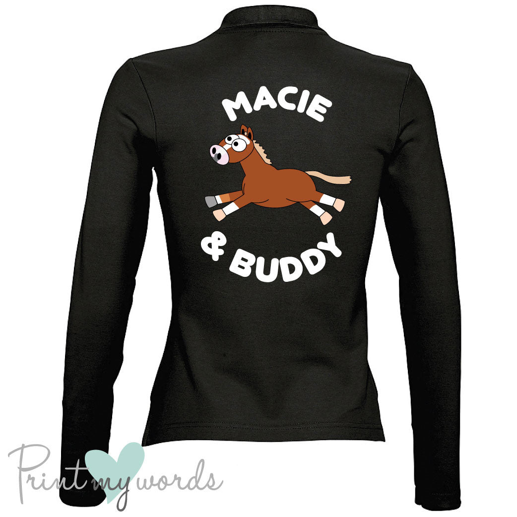 Plodders Personalised XC Style Long Sleeve Polo