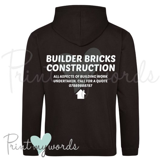 Personalised Workwear Hoodie - Builder Template 1