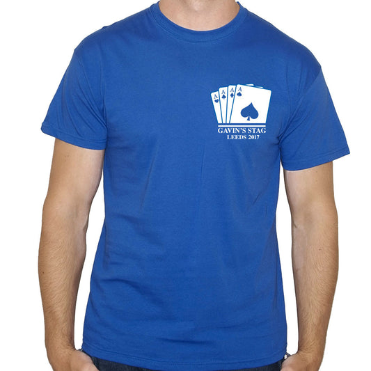 Playing Cards Personalised Stag Do T-Shirt