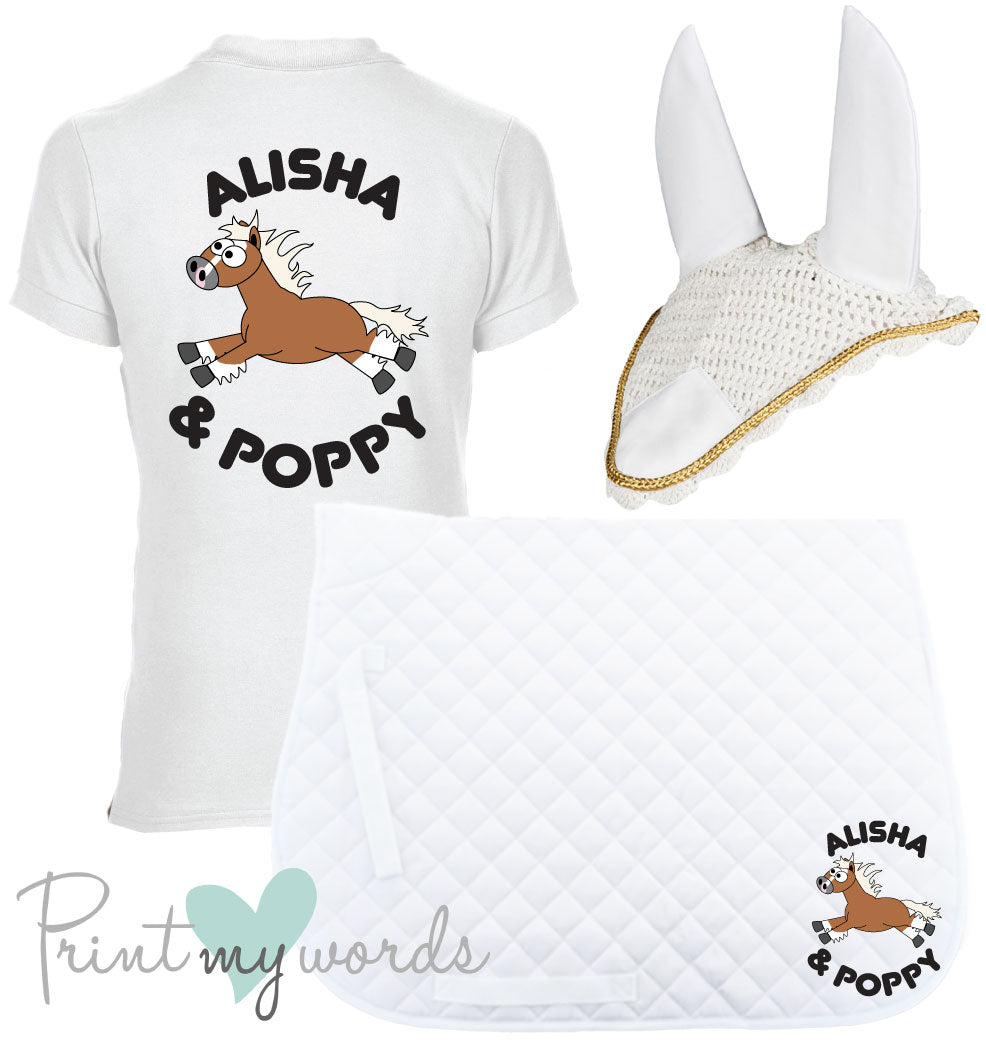 'Cora' Ladies Personalised Matching Equestrian Set - Plodders Design