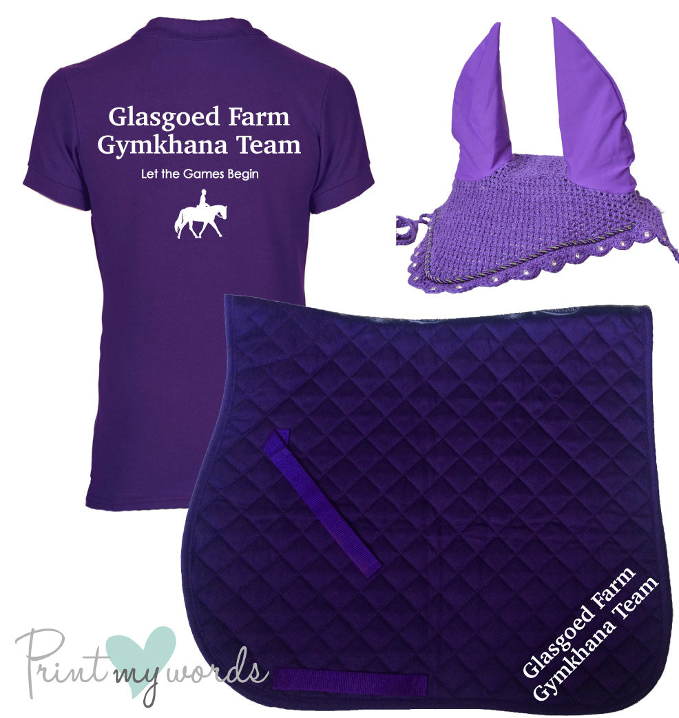'Cora' Children's Personalised Matching Equestrian Set - Team Design