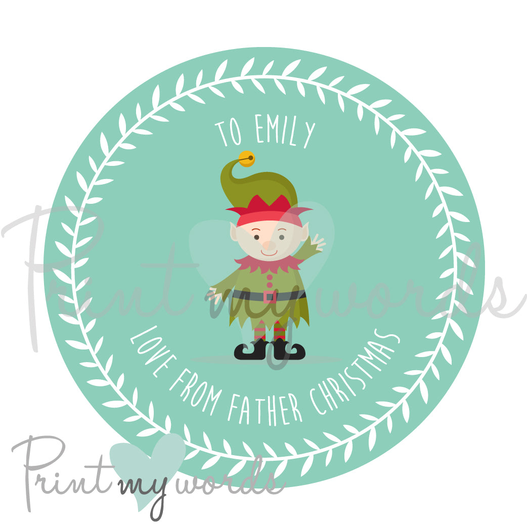Personalised Christmas Stickers CS02
