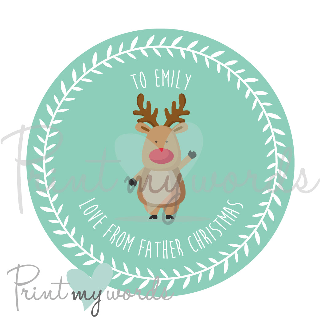 Personalised Christmas Stickers CS03