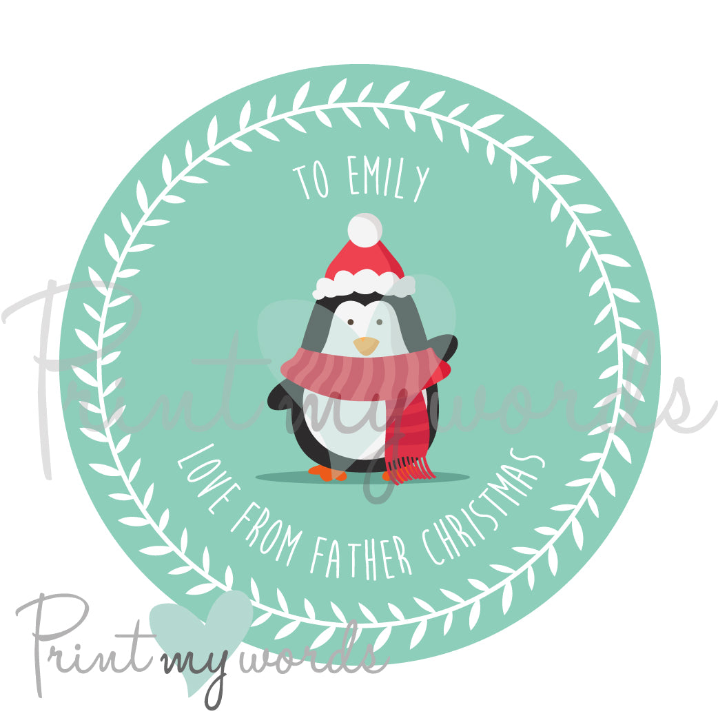 Personalised Christmas Stickers CS04