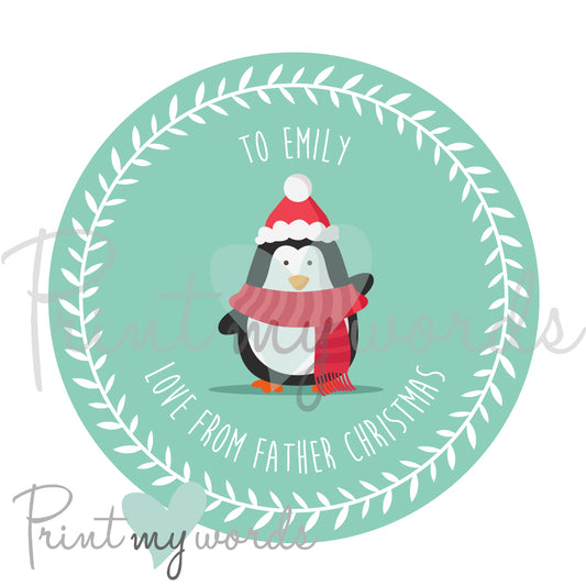 Personalised Christmas Stickers CS04