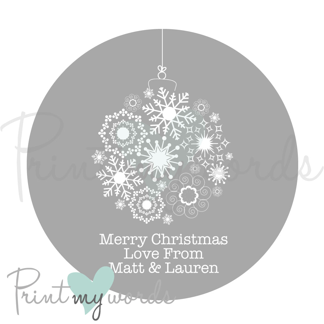 Personalised Christmas Stickers CS06