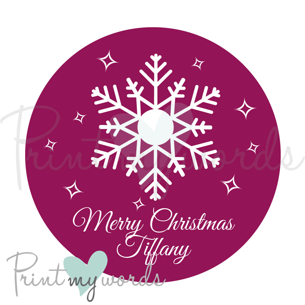 Personalised Christmas Stickers CS07
