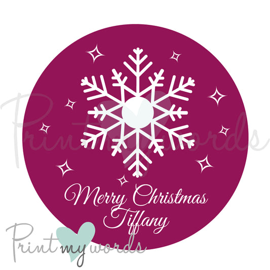 Personalised Christmas Stickers CS07